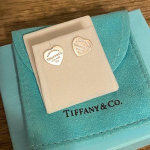 Tiffany Silver Heart Earrings